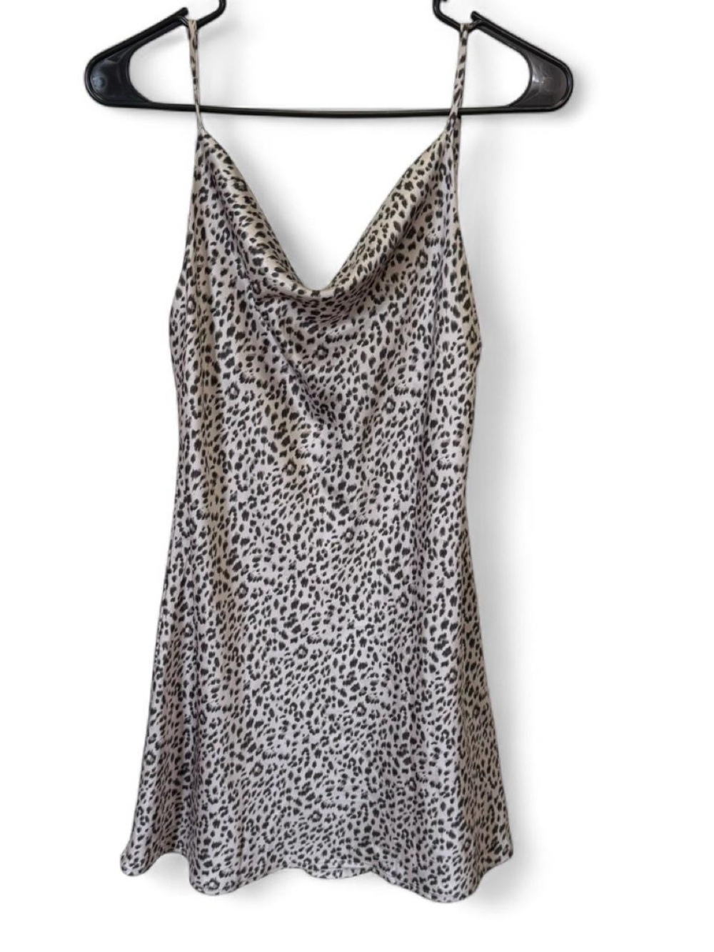 Princess Polly Leopard Print Cowl Neck Mini Dress US 2